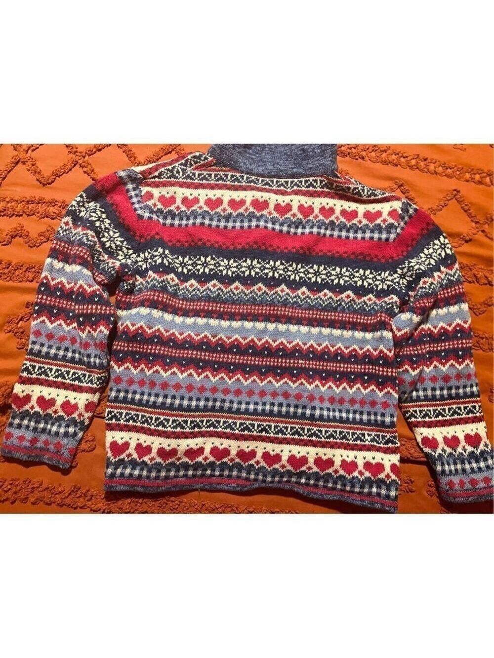 Heirloom  Collectibles sweater. Hearts, squares and diamonds. Size medium. - Picture 13 of 16